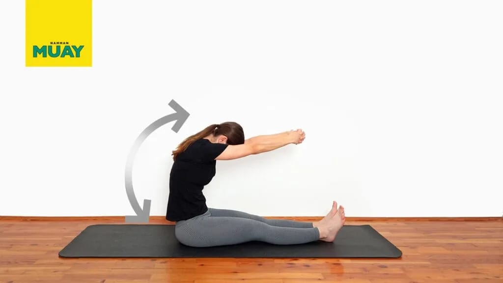 Rastezanje romboida u sjedećem položaju